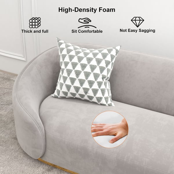 Aanpasbare grootte Moderne ontwerp stijl fluweel sofa set met sectioneel bekleding 2