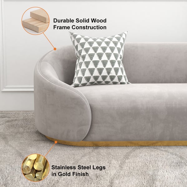 Aanpasbare grootte Moderne ontwerp stijl fluweel sofa set met sectioneel bekleding 1