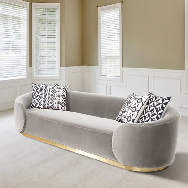 Aanpasbare grootte Moderne ontwerp stijl fluweel sofa set met sectioneel bekleding 0
