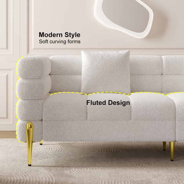 Luxe woonkamer Sofa Set Stof Fluweel Sofas Moderne sectioneel dekbed Divan Recliner 5
