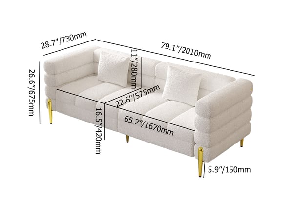 Luxe woonkamer Sofa Set Stof Fluweel Sofas Moderne sectioneel dekbed Divan Recliner 10