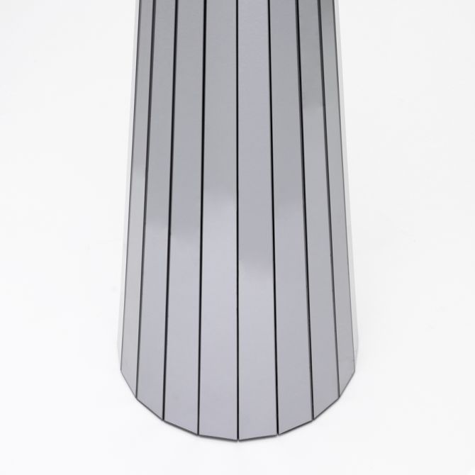 Moderne spiegelvormige glazen koffietafel voor hedendaagse woonkamer 64x64 9