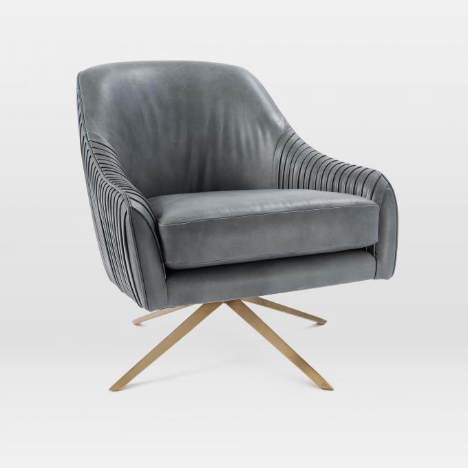ODM Modern Draaiende Stoel Metalen Basis Voor Office Leisure Living Room 0