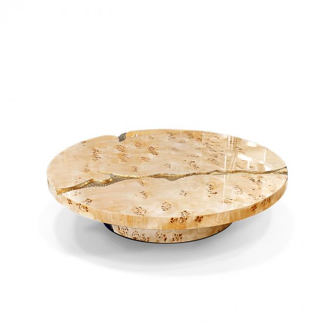 Zwarte moderne koffietafel Ronde marmeren bovenkant Nordic Voor woonkamer decor 4