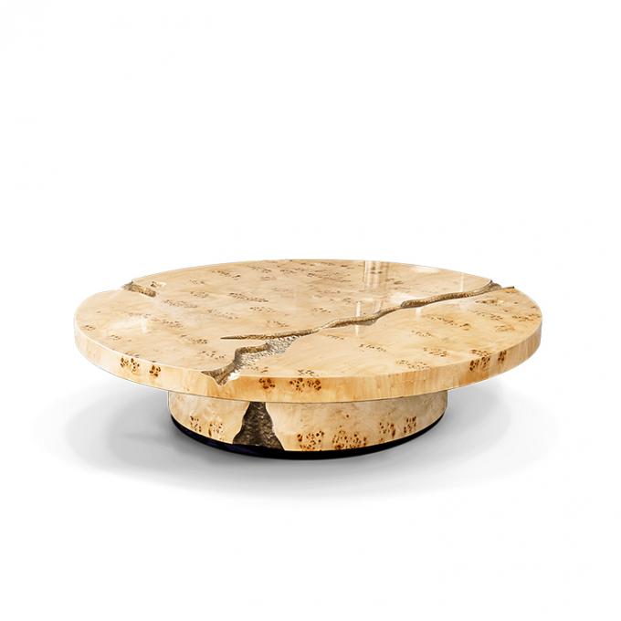 Zwarte moderne koffietafel Ronde marmeren bovenkant Nordic Voor woonkamer decor 3