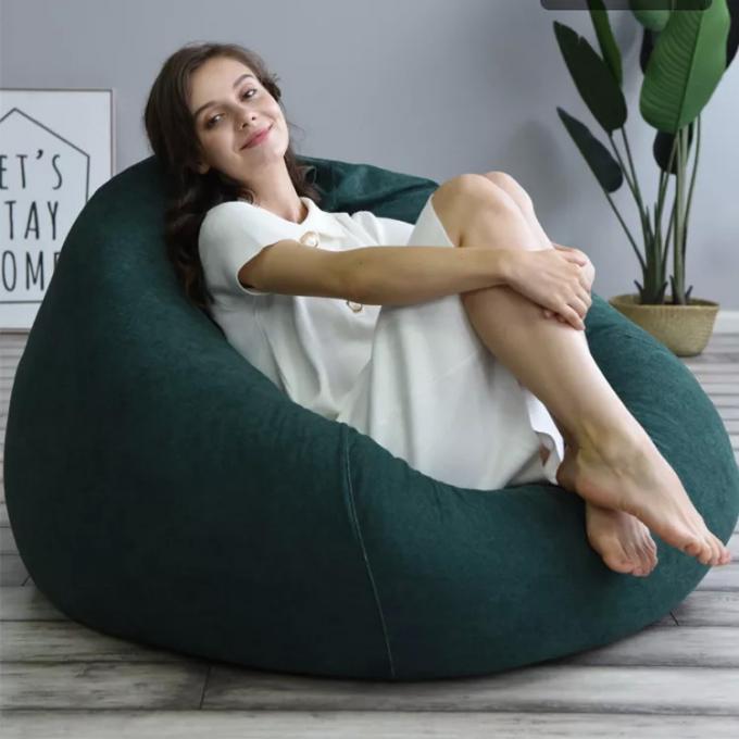 Buiten 7ft Giant Bean Bag Lounge Chair Soft Faux Fur Stof EPS vul 14
