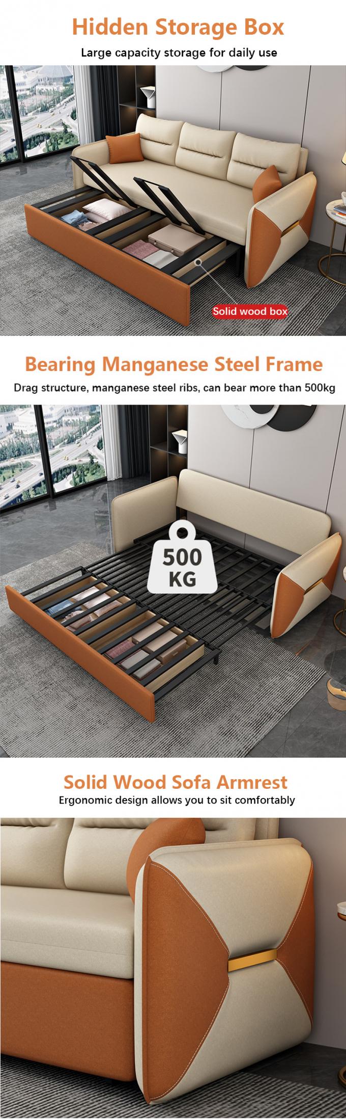Woonkamermeubilair Convertible sofa Bed Loveseat Slaapstoel Stoffenbedekking 6