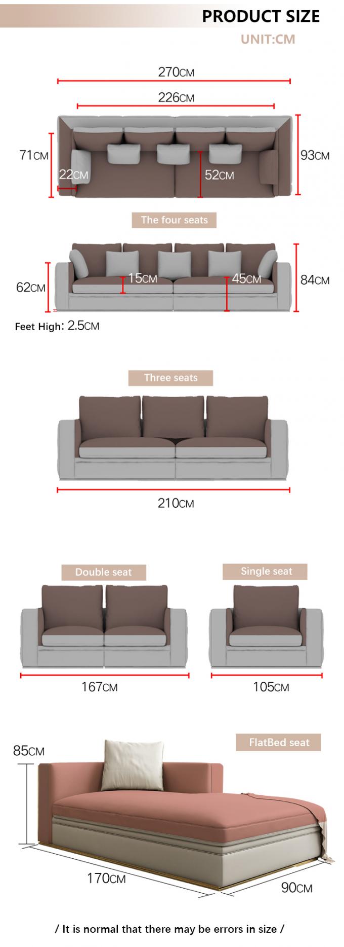Sofa met 7 zitplaatsen van teakhouten massief hout Modulaire lounge met leer bekleding 8