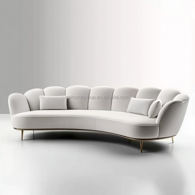 SCHUIM Vulling Materiaal Luxe Woonkamer Stof Sofa Fluweel Bekleding Hoekbank Voor Thuis Hotel En Eindontwerp 2