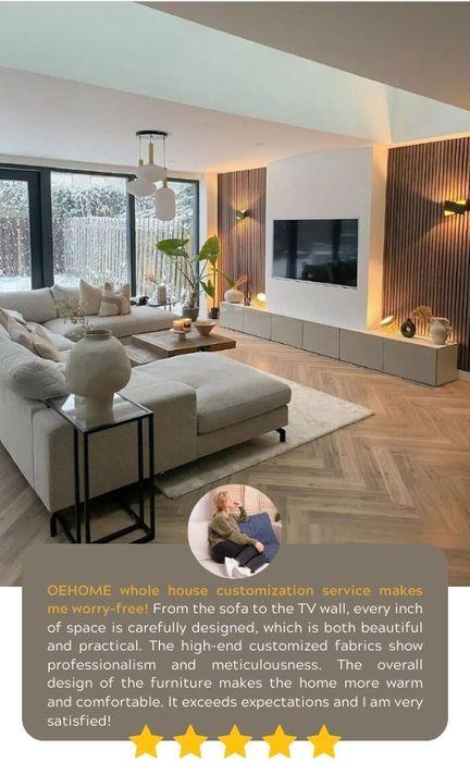Woonkamer meubels Italiaanse moderne lederen combinatie bank met elegant Europees houten ontwerp en spons vullen 40