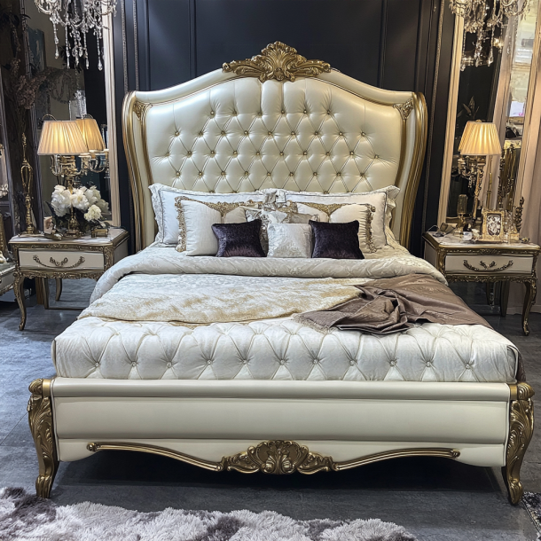 Huis Slaapkamer Meubelen King Size Modern Design Luxe Tweepersoonsbedden met maat 4