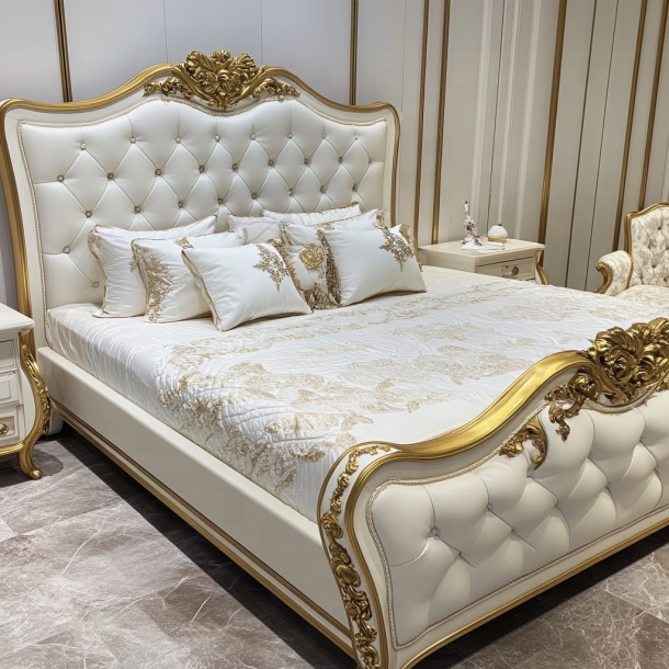 Huis Slaapkamer Meubelen King Size Modern Design Luxe Tweepersoonsbedden met maat 6