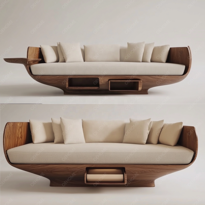 Europese stijl minimalistische woonkamer moderne witte houten been Chesterfield sofa set met aangepaste kleur en luxe ontwerp 10