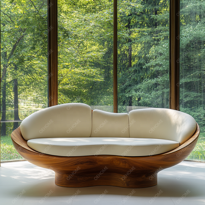 Aanpasbare Moderne Sofaset met Eenvoudige Woonkamer Kunst Houten Poten en Hoekfunctie om een Ontspannen Sfeer te Creëren 5