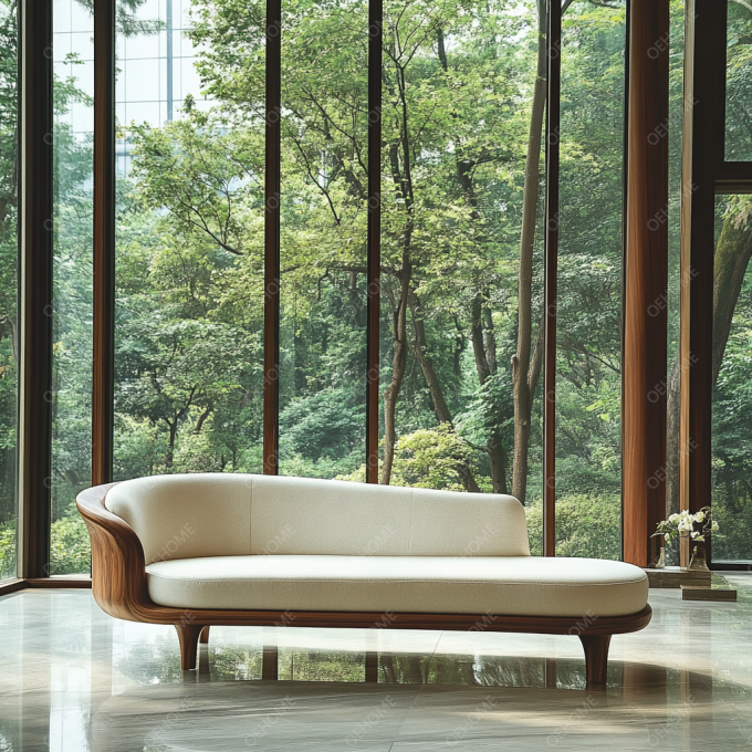 Aanpasbare Moderne Sofaset met Eenvoudige Woonkamer Kunst Houten Poten en Hoekfunctie om een Ontspannen Sfeer te Creëren 7