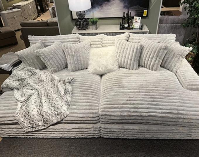 Modern Corduroy Stof Chaise Lounge Loveseat Sofa Set Door-to-Door Cinema Slaap voor hedendaagse woonkamer 10
