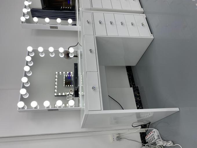 Y Verpakking Moderne kleedkamer Met licht spiegel slaapkamer ijdelheid kleedkamer Make-up Desktop Led spiegels Set lades kleedkamers 5