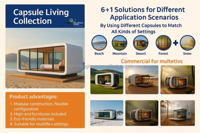 Intelligent System Outdoor Camping Cabin House Mobile Home Space Prefabricated Room Space Capsule 1