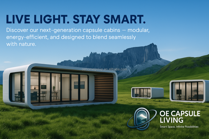 Intelligent System Outdoor Camping Cabin House Mobile Home Space Prefabricated Room Space Capsule 0