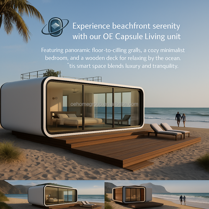 Intelligent System Outdoor Camping Cabin House Mobile Home Space Prefabricated Room Space Capsule 13