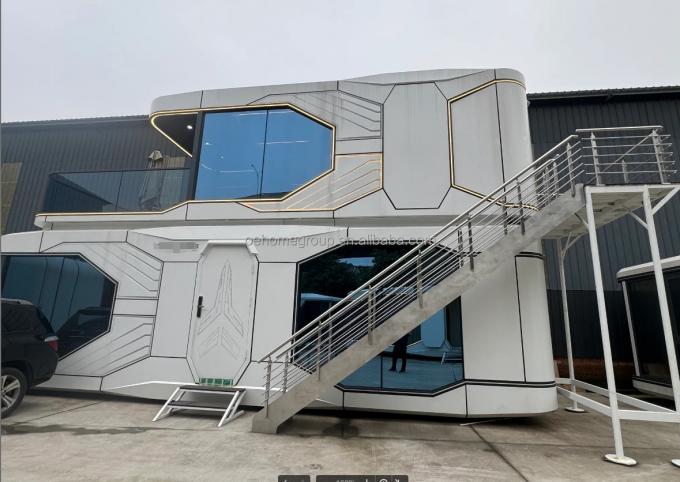 Intelligent System Outdoor Camping Cabin House Mobile Home Space Prefabricated Room Space Capsule 15