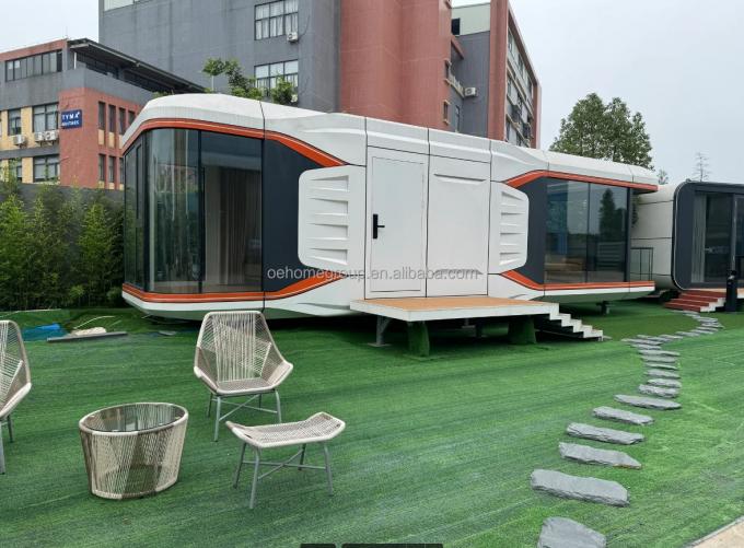 Intelligent System Outdoor Camping Cabin House Mobile Home Space Prefabricated Room Space Capsule 21