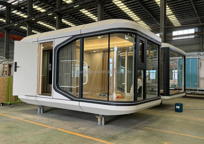Intelligent System Outdoor Camping Cabin House Mobile Home Space Prefabricated Room Space Capsule 25