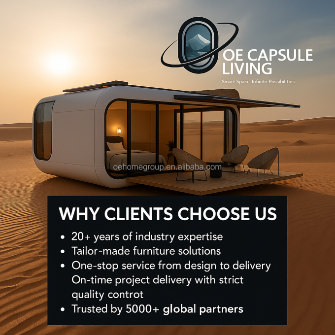 Intelligent System Outdoor Camping Cabin House Mobile Home Space Prefabricated Room Space Capsule 32