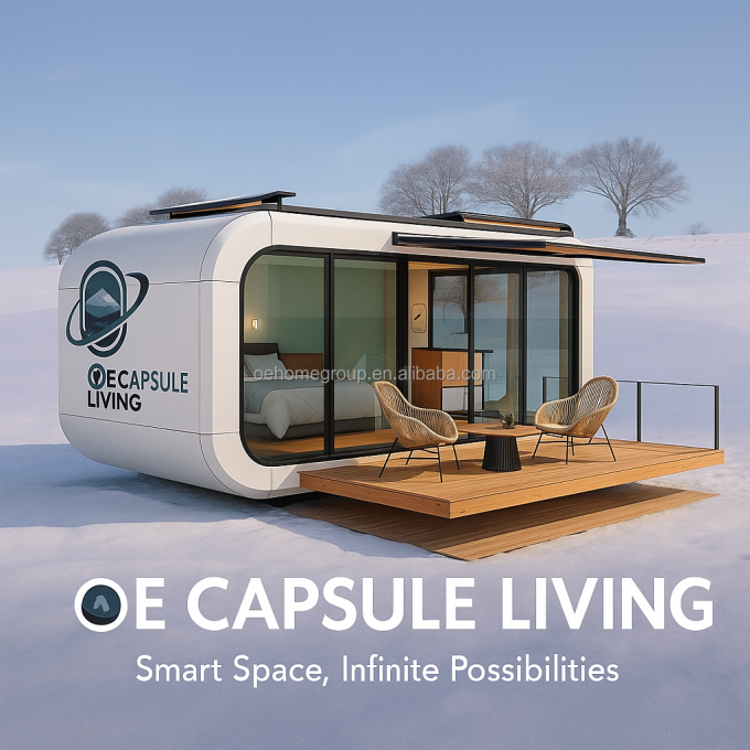 Intelligent System Outdoor Camping Cabin House Mobile Home Space Prefabricated Room Space Capsule 7