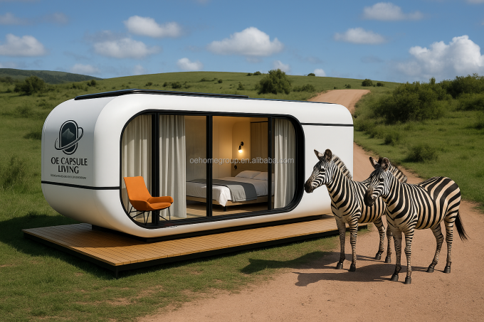Luxe 20ft Modern Shipping Container Huis Kleine Residentie Prefab Steel Structure Voor Hotels Villa's Appartement Ruimte 2