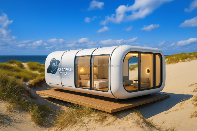 Luxe Prefabricated Modular Houses Holiday Resort Hotel Winddicht Apple Cabin Capsule House 2