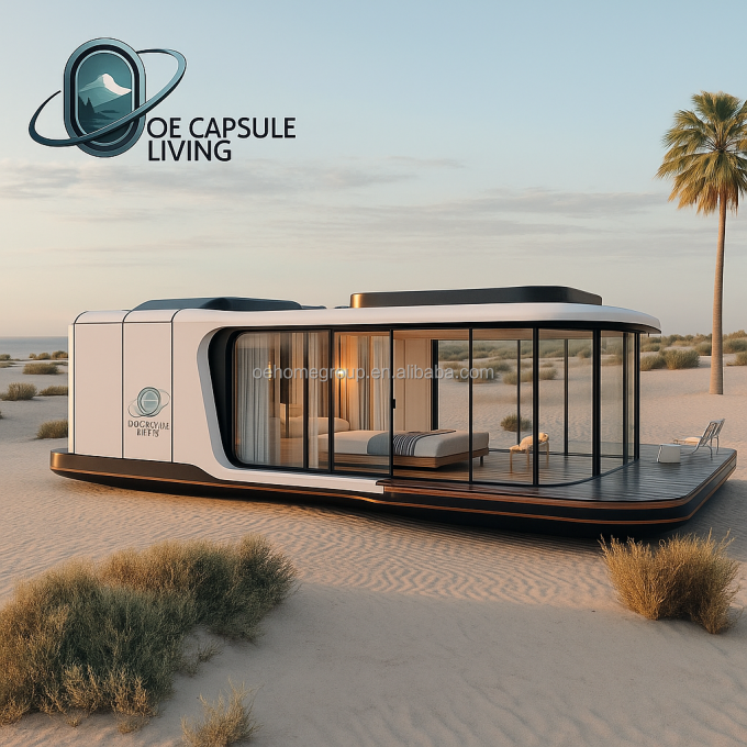 Huis Slapen Hotel Containerhuis Natuur Resort Geprefabriceerde Staalconstructie Voor Families 5