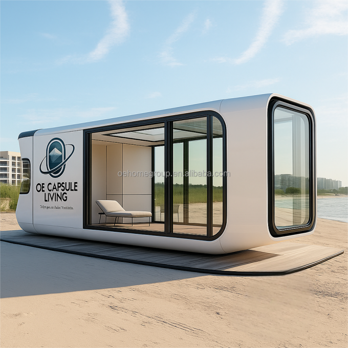 Huis Slapen Hotel Containerhuis Natuur Resort Geprefabriceerde Staalconstructie Voor Families 7