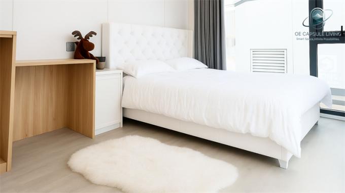 Luxe slaapkamer woonkamer Modern Prefab Smart Tiny Space Capsule Mobiele Modulaire Container Capsule House Hotel 3