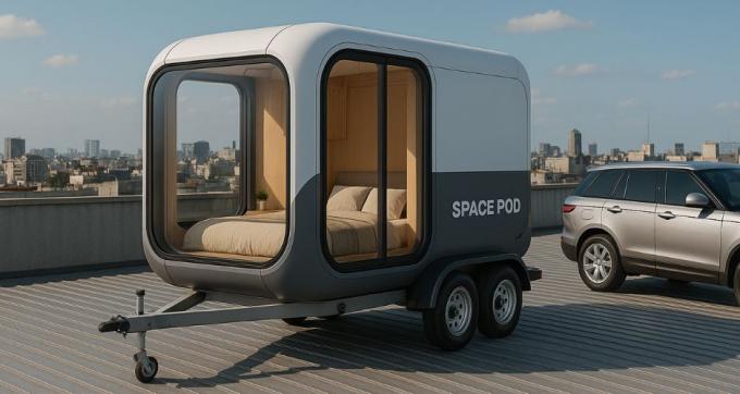 Luxe slaapkamer woonkamer Modern Prefab Smart Tiny Space Capsule Mobiele Modulaire Container Capsule House Hotel 12