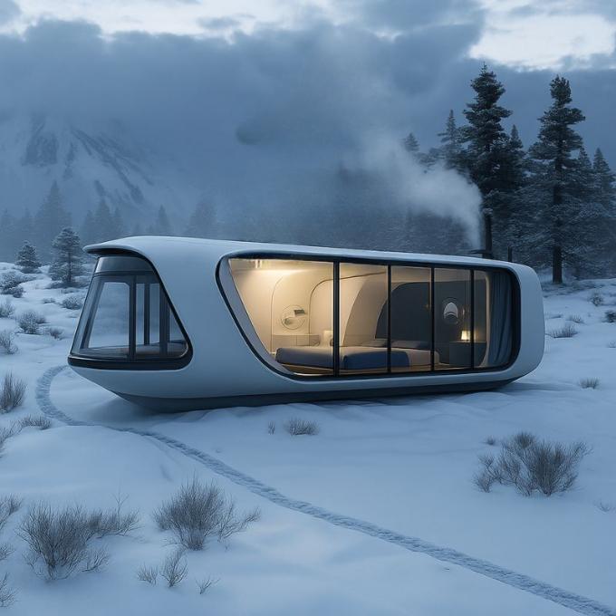 Luxe slaapkamer woonkamer Modern Prefab Smart Tiny Space Capsule Mobiele Modulaire Container Capsule House Hotel 19