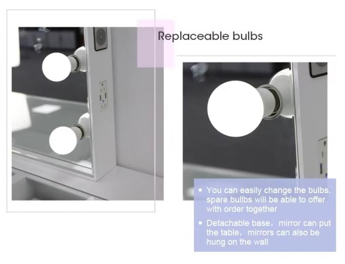 Touchscreen Metalen Frame 14 Lampen Make-up Spiegel met Lichten Led Vanity Spiegel 6
