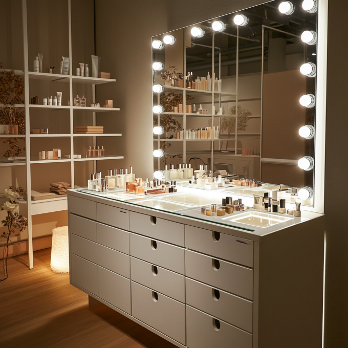 Vanity make-up spiegel met lichten cosmetische spiegel met 15 dimmable LED lampen 16