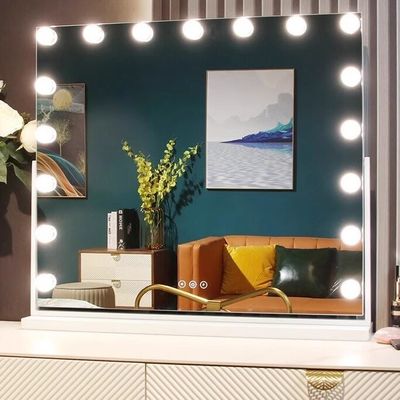 Make-up Countertop Vanity Mirror 5x verlicht 360 graden gedraaid