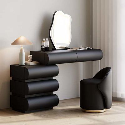 Houten drijvende make-up tafelkast met led spiegel slaapkamer