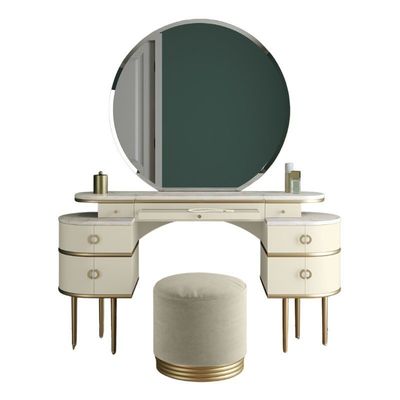 Spiegel Make-up Vanity Desk Dressing Table Stoel Set ODM