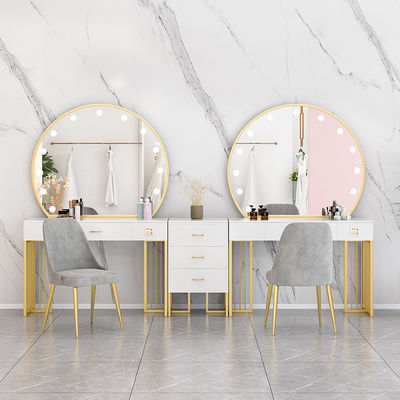 Nordic Standing Hollywood Spiegel en Schrijfbord Dressing Table Met Schutterijen