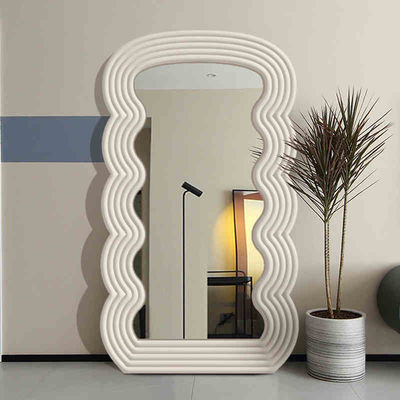 Witte golfgrote spiegel 71x32 boogspiegel voor slaapkamer en woonkamer