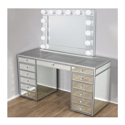 Slaapkamer Hout Hollywood Spiegel En Vanity Dressing Table Met Lichten