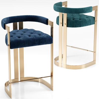 Nordieke stijl eenvoudige metalen bar kruk voor hoge stoelen in keuken meubels