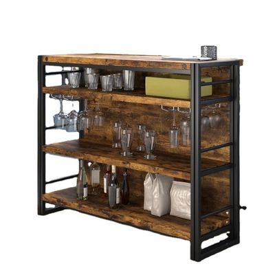 Moderne ontwerpstijl kast voor wijn en drank display in woonkamer organisatie