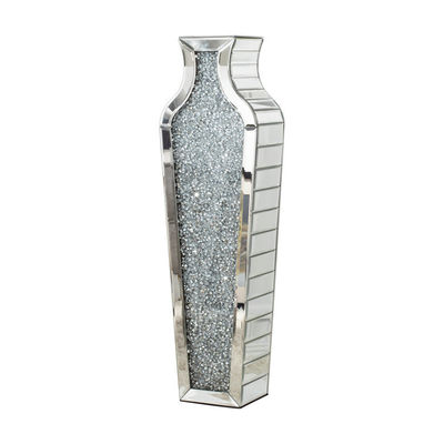 Home Decoratie Spiegelfurniture Hoogvloer Vase Duidelijk Glas Kristal Voor Bruiloft