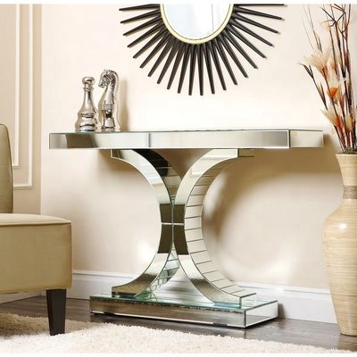 Accent Crystal Mirrored Console Tafel Hoteelmobelen