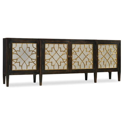 Black Mirror Credenza Kasten Sideboard Organisator Set Voor woonkamer TV