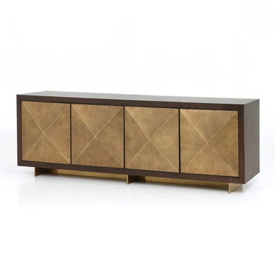 Donker stevig hout walnoot Sideboard Houten buffetkas OEM